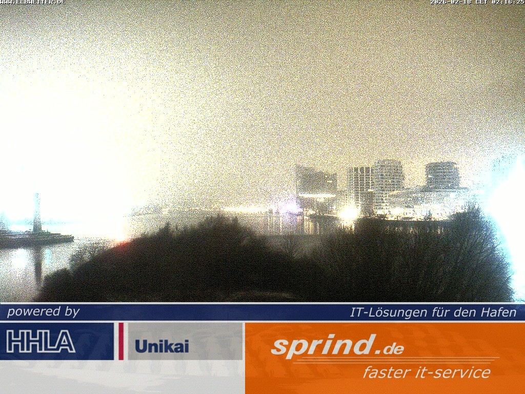 Archived image Webcam Hamburg Cruise Center