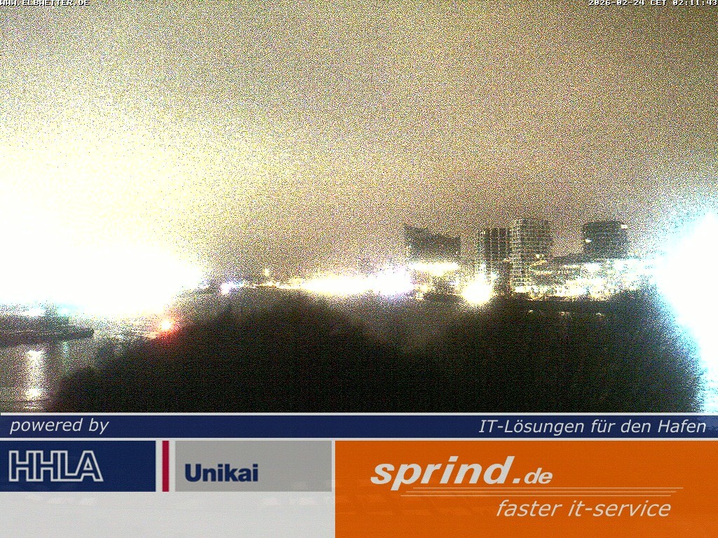 Archived image Webcam Hamburg Cruise Center