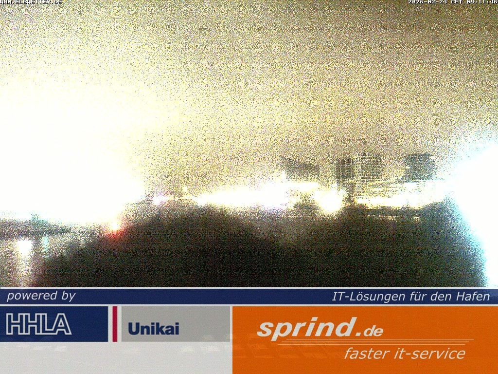 Archived image Webcam Hamburg Cruise Center