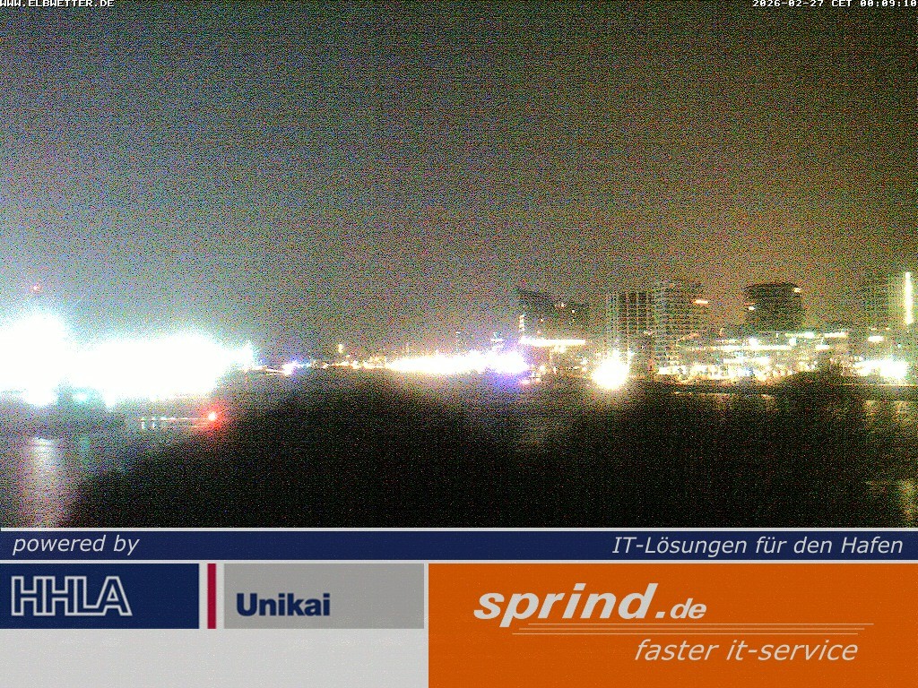 Archived image Webcam Hamburg Cruise Center