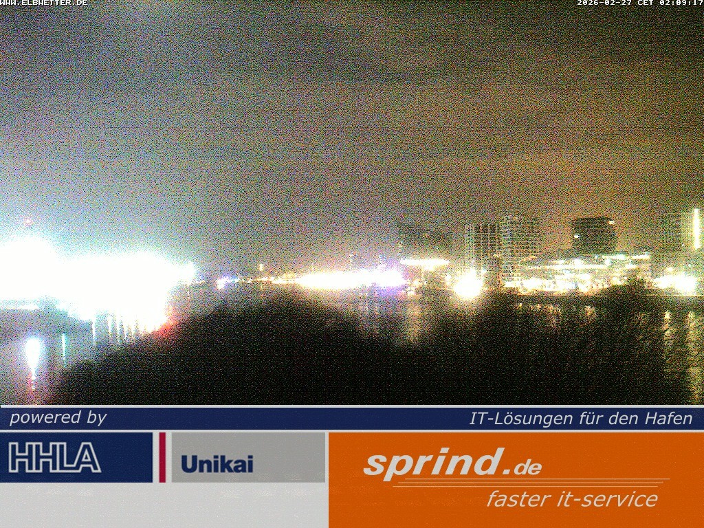 Archived image Webcam Hamburg Cruise Center