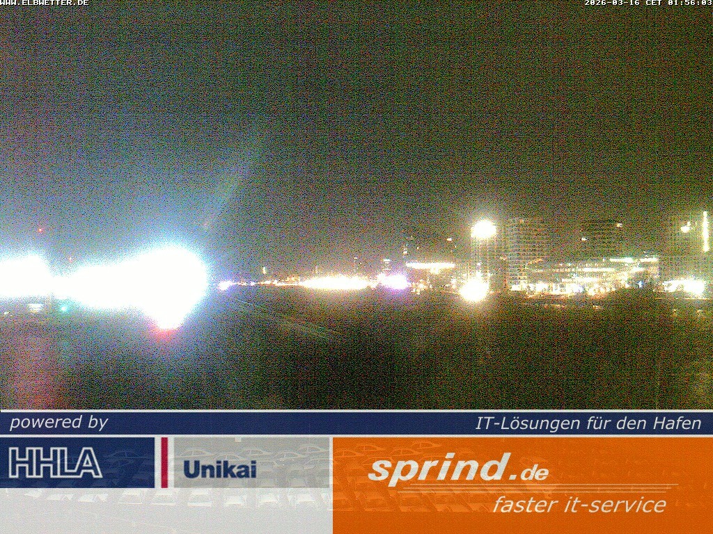 Archived image Webcam Hamburg Cruise Center