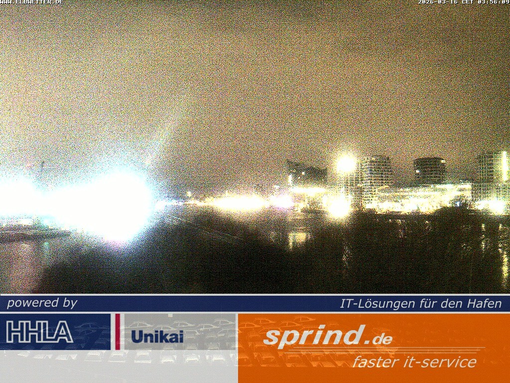 Archived image Webcam Hamburg Cruise Center