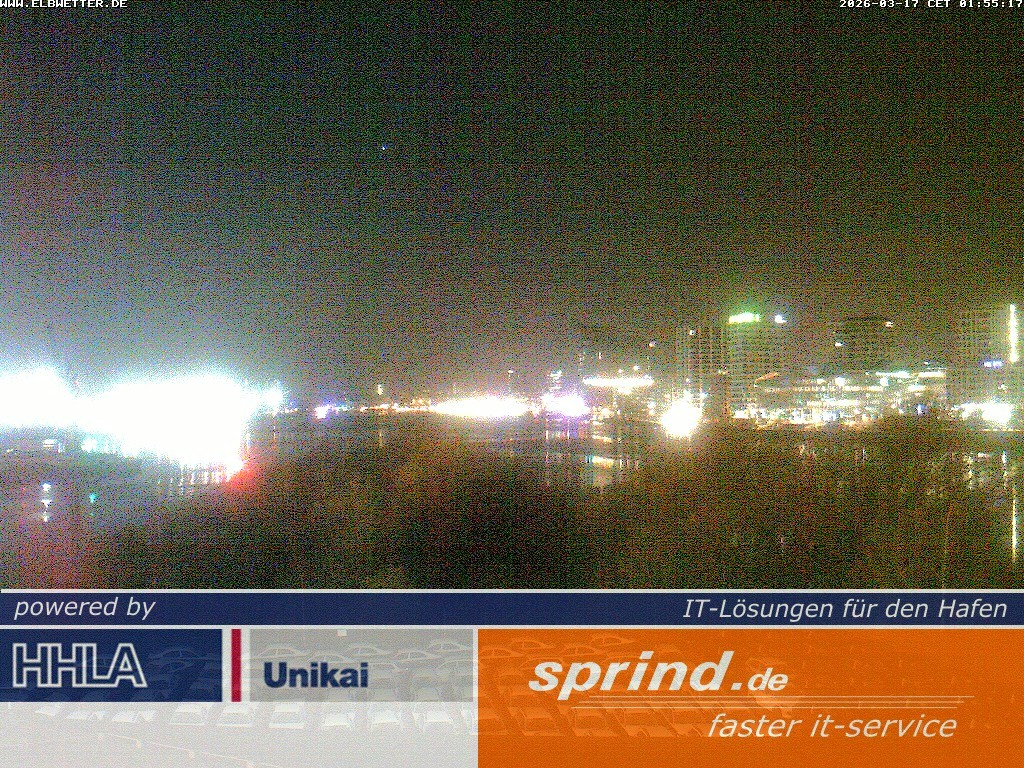 Archived image Webcam Hamburg Cruise Center