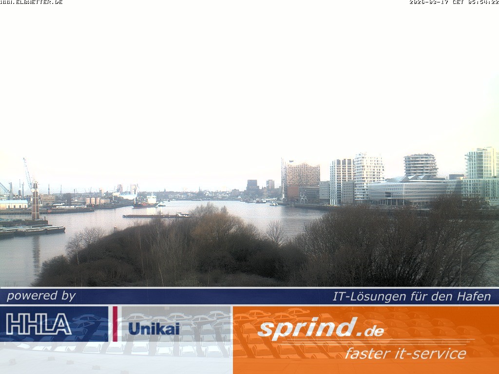 Archived image Webcam Hamburg Cruise Center