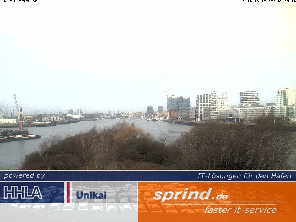 Archived image Webcam Hamburg Cruise Center