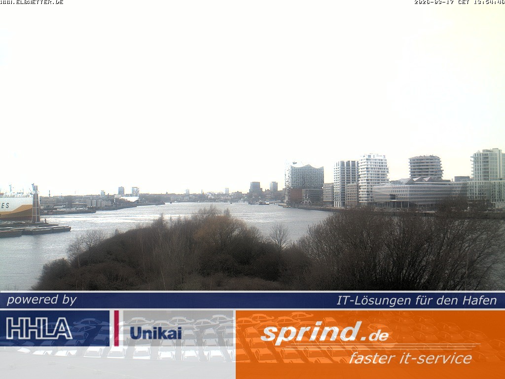 Archived image Webcam Hamburg Cruise Center