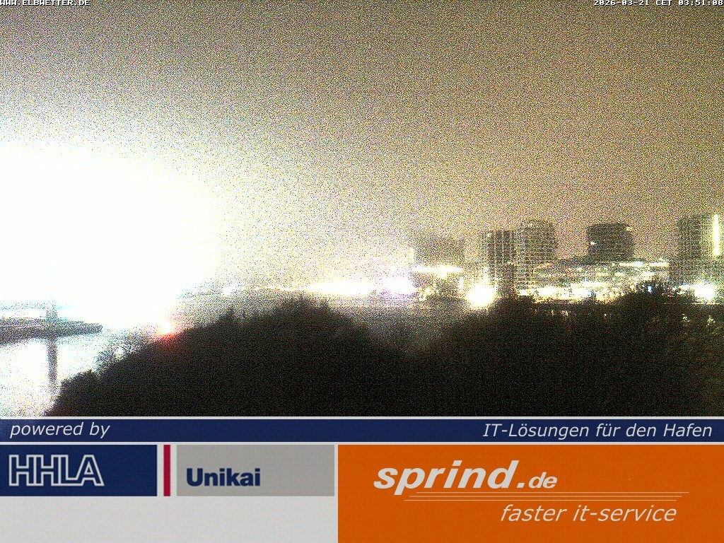 Archived image Webcam Hamburg Cruise Center