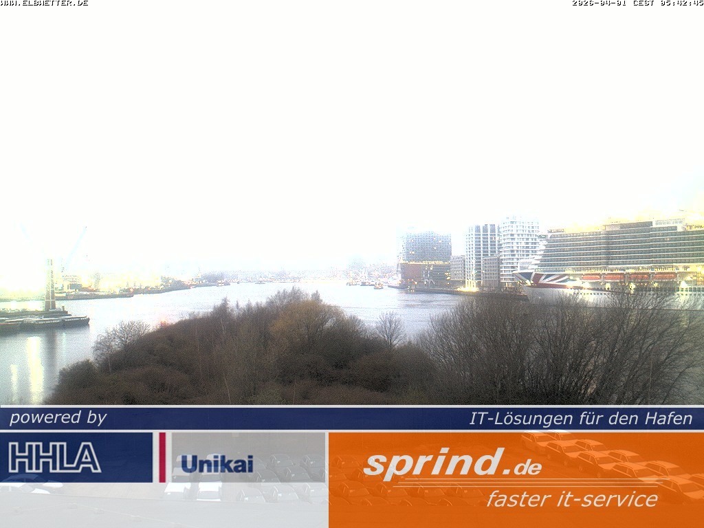 Archiv Foto Webcam Hamburg: Cruise Center Hafencity