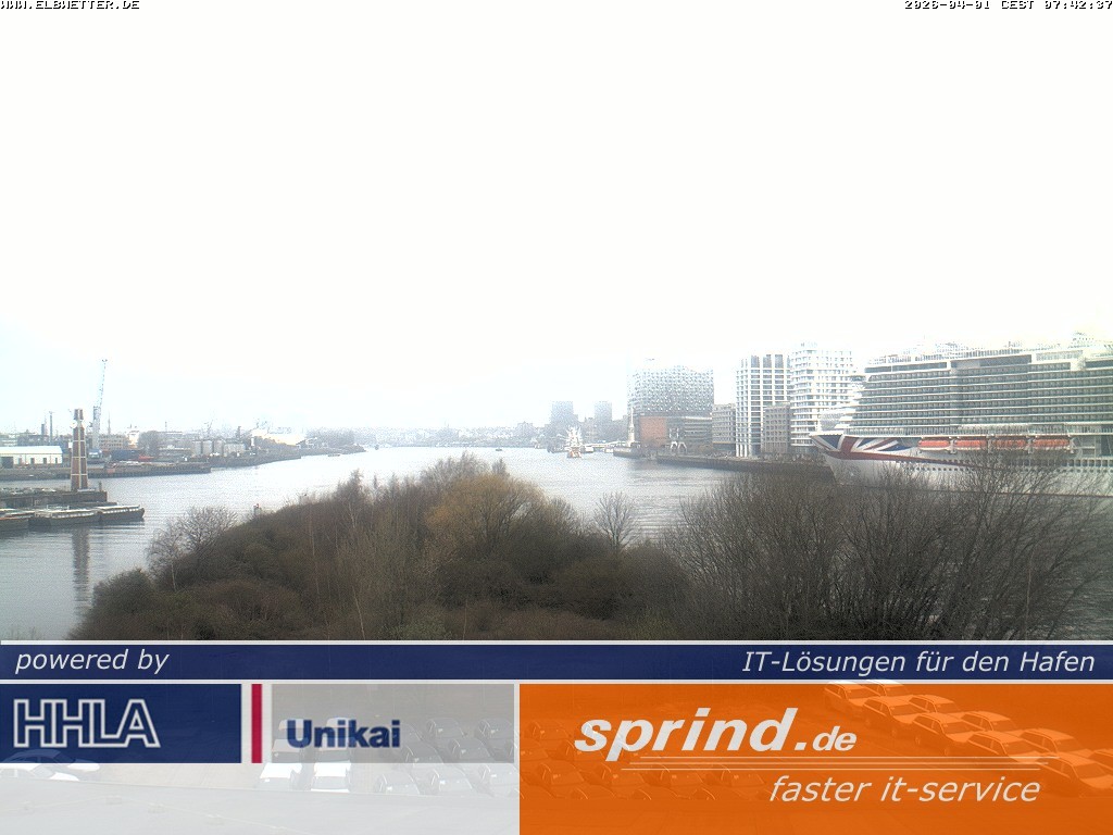 Archiv Foto Webcam Hamburg: Cruise Center Hafencity