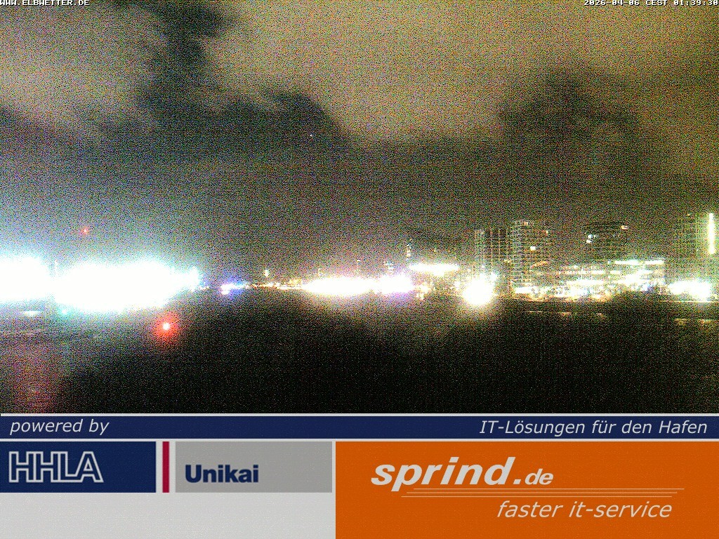 Archived image Webcam Hamburg Cruise Center