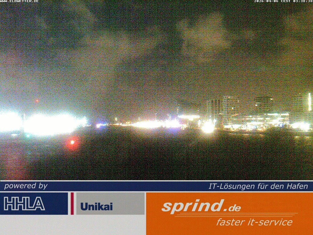 Archived image Webcam Hamburg Cruise Center