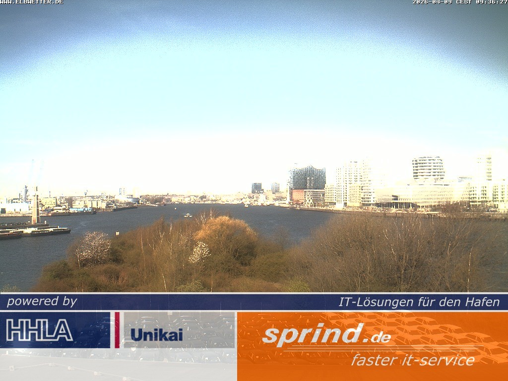 Archived image Webcam Hamburg Cruise Center