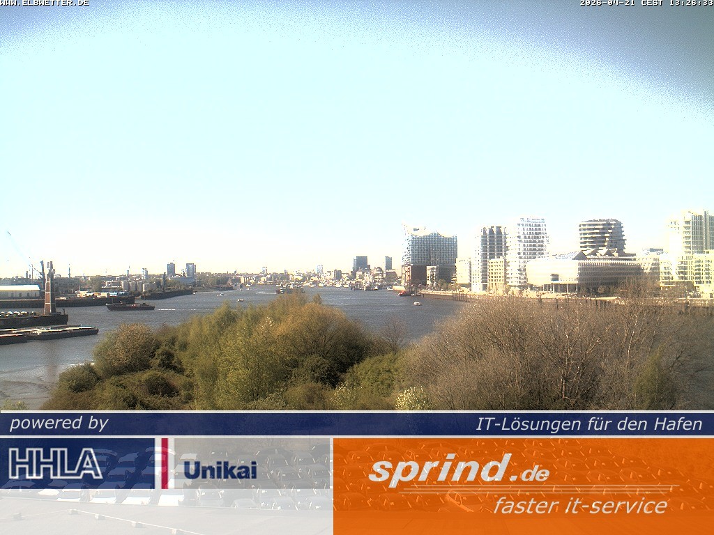 Archived image Webcam Hamburg Cruise Center