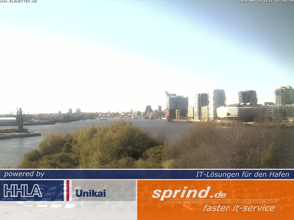 Archived image Webcam Hamburg Cruise Center