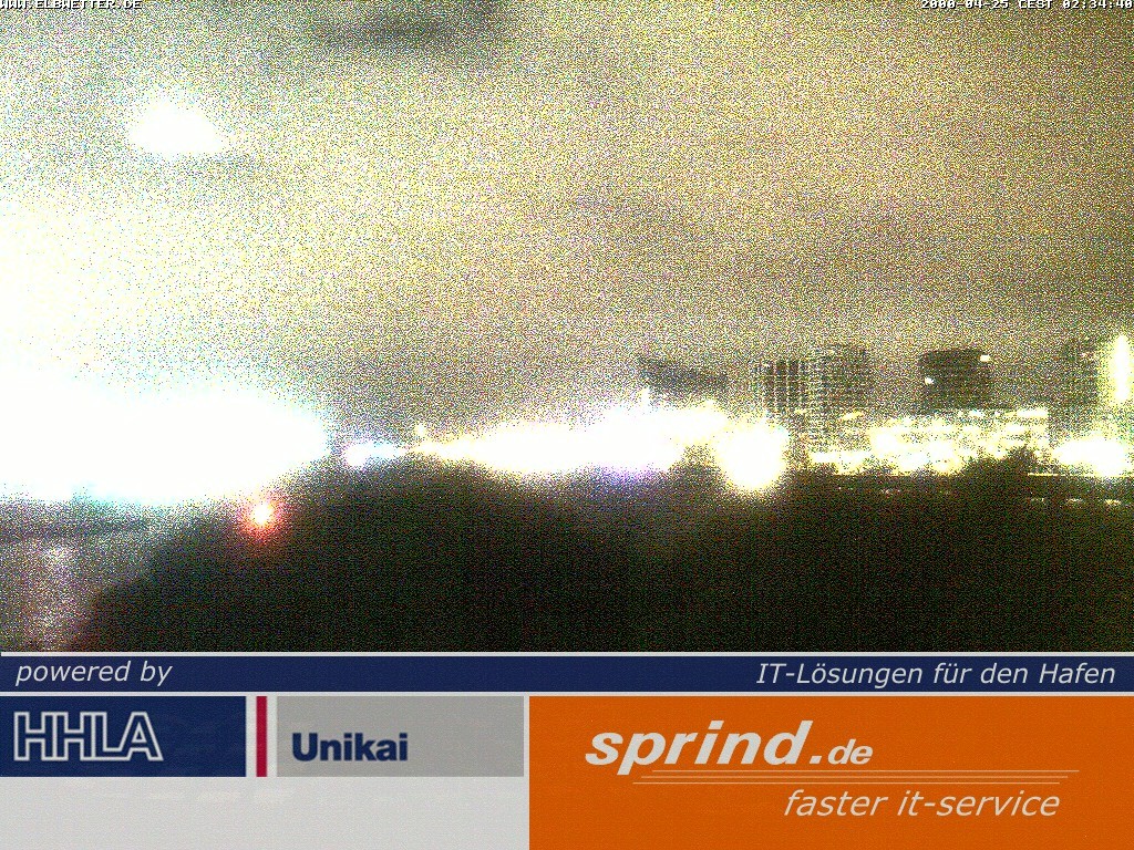 Archived image Webcam Hamburg Cruise Center