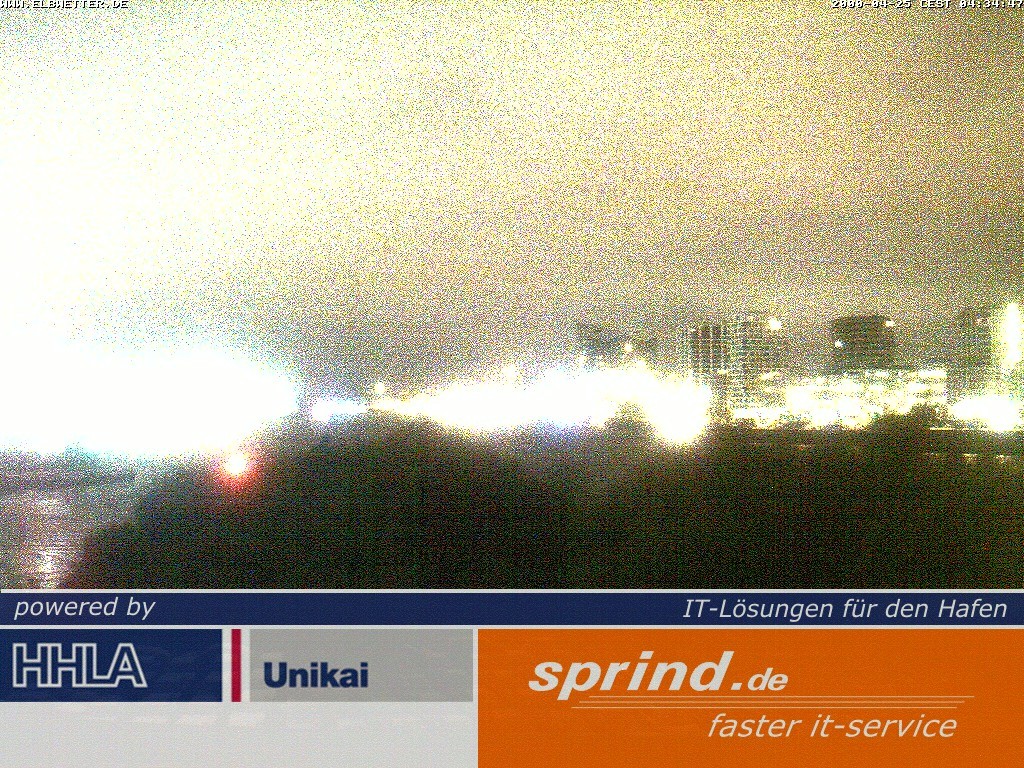 Archived image Webcam Hamburg Cruise Center