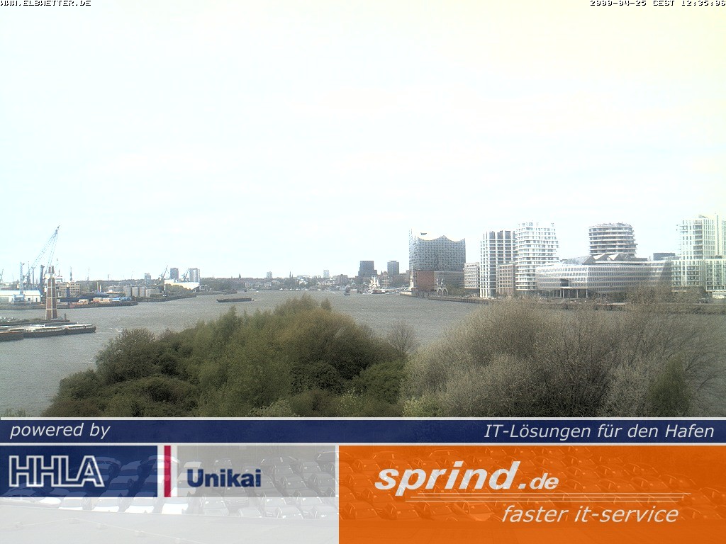 Archived image Webcam Hamburg Cruise Center