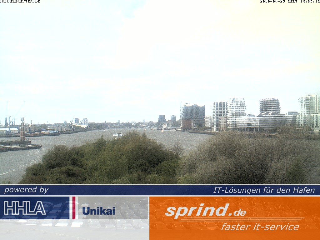 Archived image Webcam Hamburg Cruise Center