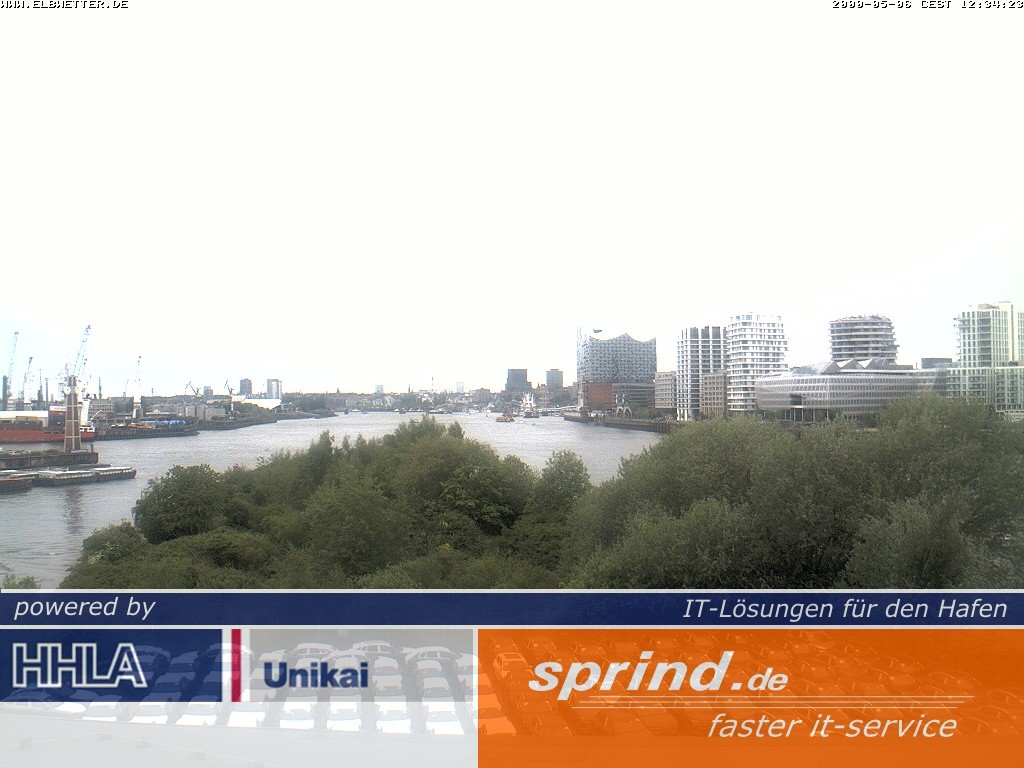 Archived image Webcam Hamburg Cruise Center