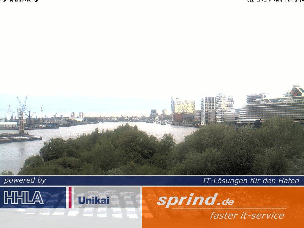 Archiv Foto Webcam Hamburg: Cruise Center Hafencity