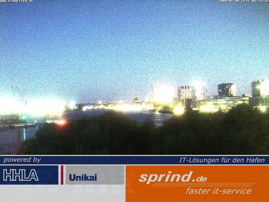 Archived image Webcam Hamburg Cruise Center