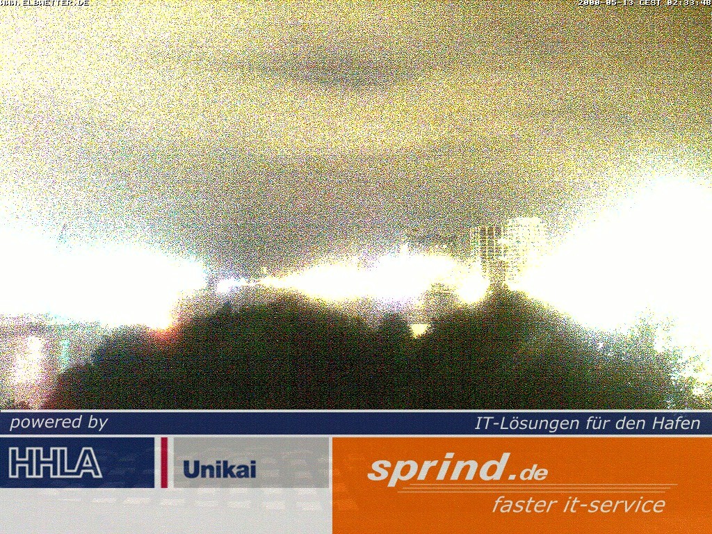 Archived image Webcam Hamburg Cruise Center