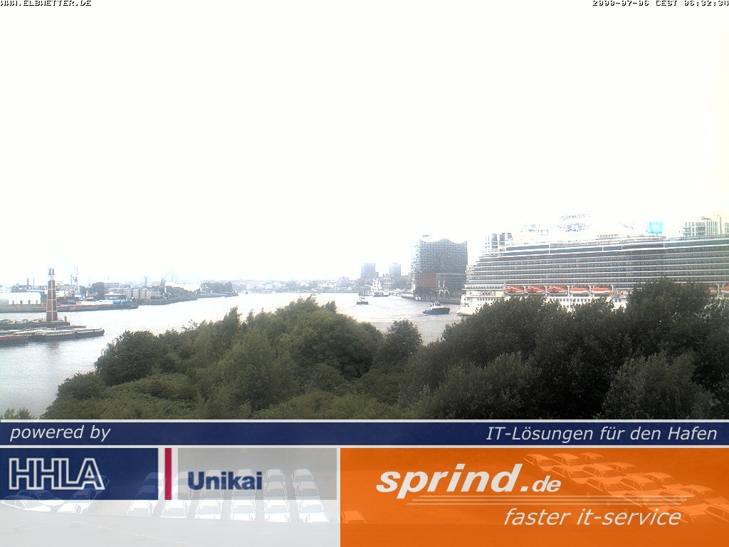 Archiv Foto Webcam Hamburg: Cruise Center Hafencity
