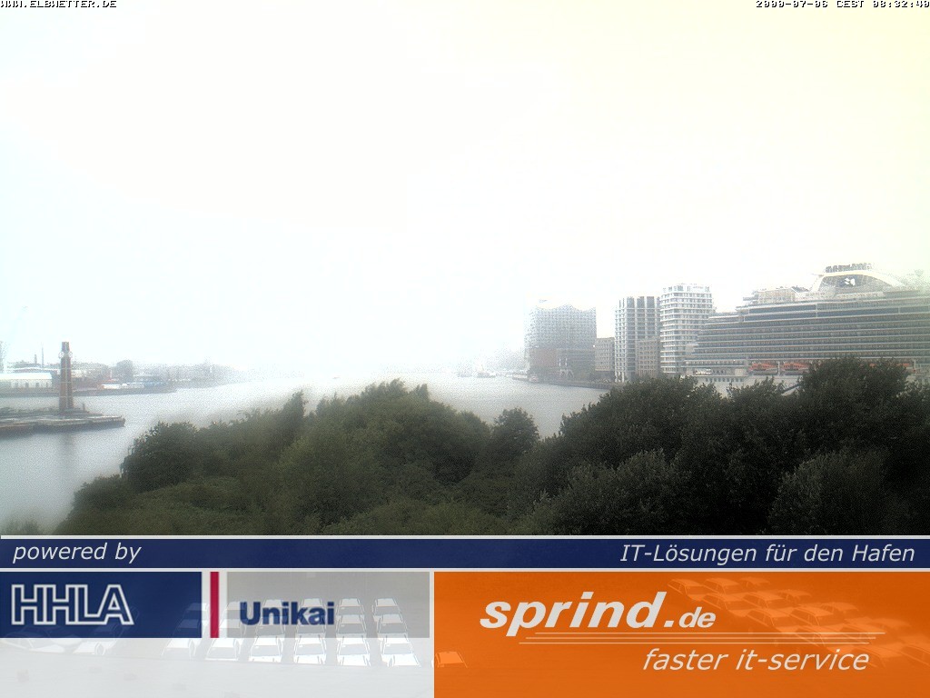 Archiv Foto Webcam Hamburg: Cruise Center Hafencity