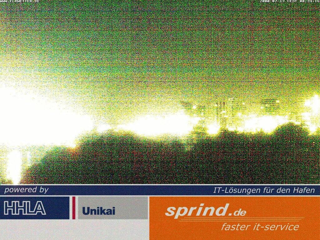 Archived image Webcam Hamburg Cruise Center