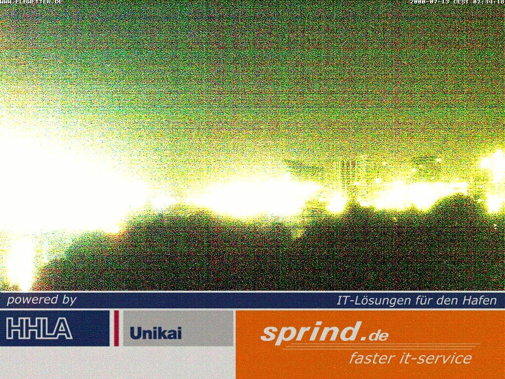 Archived image Webcam Hamburg Cruise Center