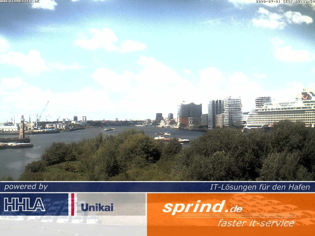 Archiv Foto Webcam Hamburg: Cruise Center Hafencity