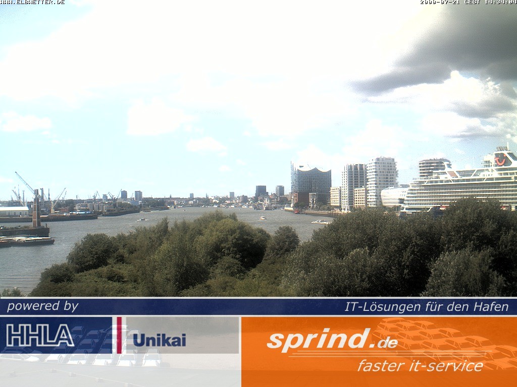 Archiv Foto Webcam Hamburg: Cruise Center Hafencity