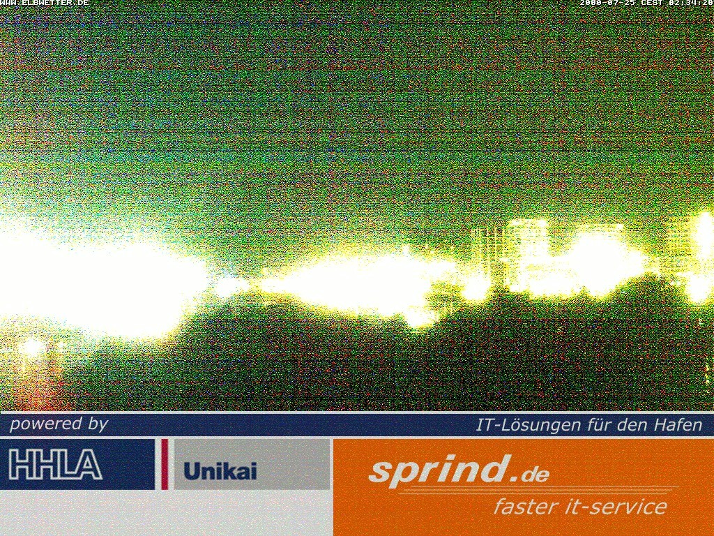 Archived image Webcam Hamburg Cruise Center