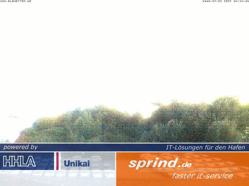 Archived image Webcam Hamburg Cruise Center