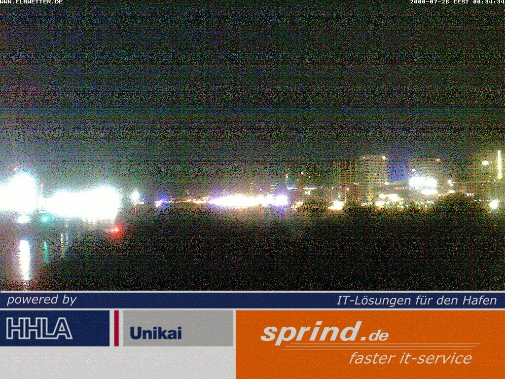Archived image Webcam Hamburg Cruise Center