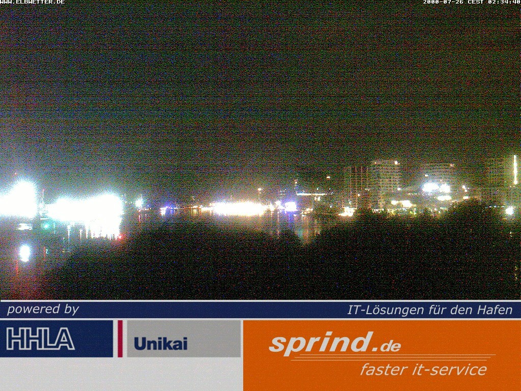 Archived image Webcam Hamburg Cruise Center