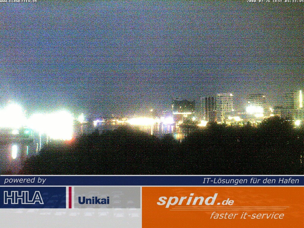 Archived image Webcam Hamburg Cruise Center