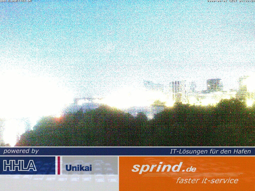 Archived image Webcam Hamburg Cruise Center