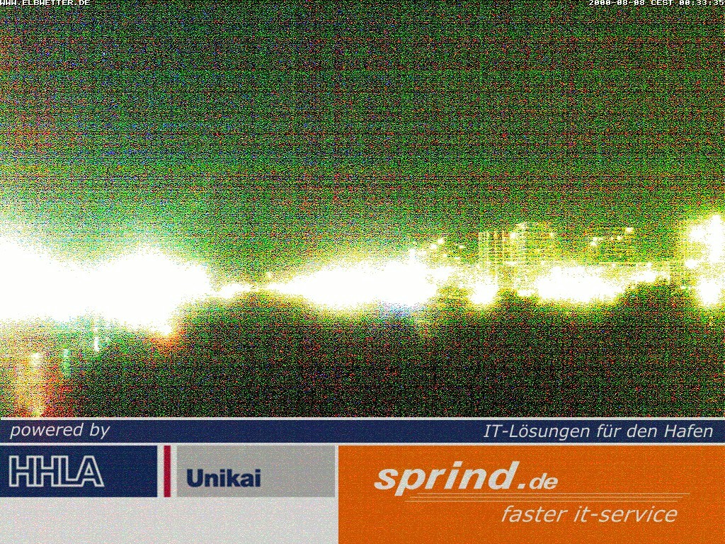 Archived image Webcam Hamburg Cruise Center