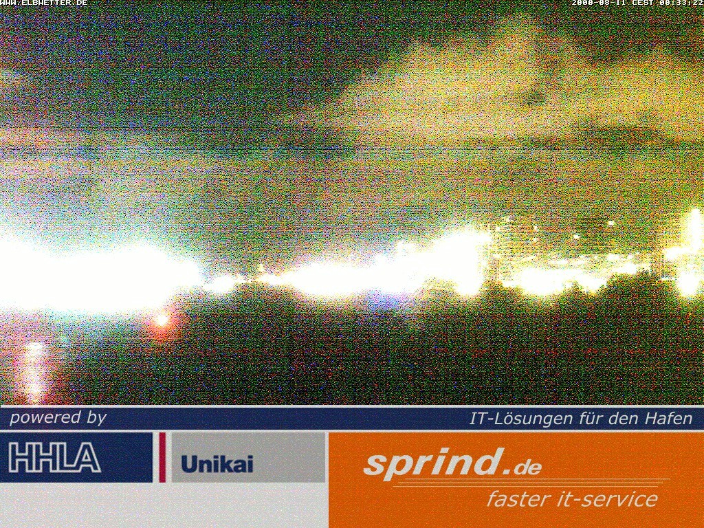 Archived image Webcam Hamburg Cruise Center