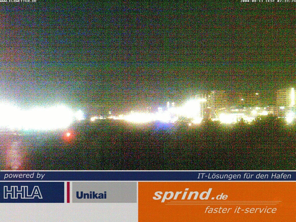 Archived image Webcam Hamburg Cruise Center