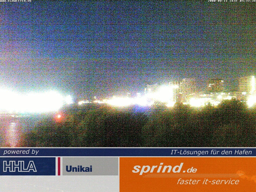 Archived image Webcam Hamburg Cruise Center