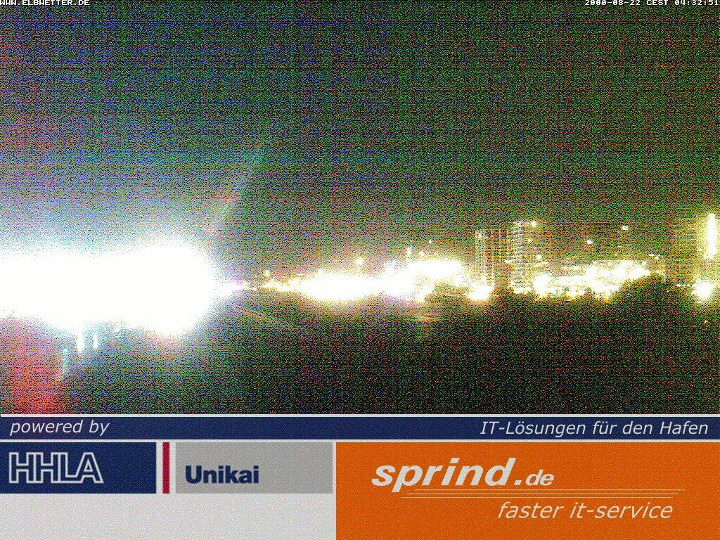 Archived image Webcam Hamburg Cruise Center