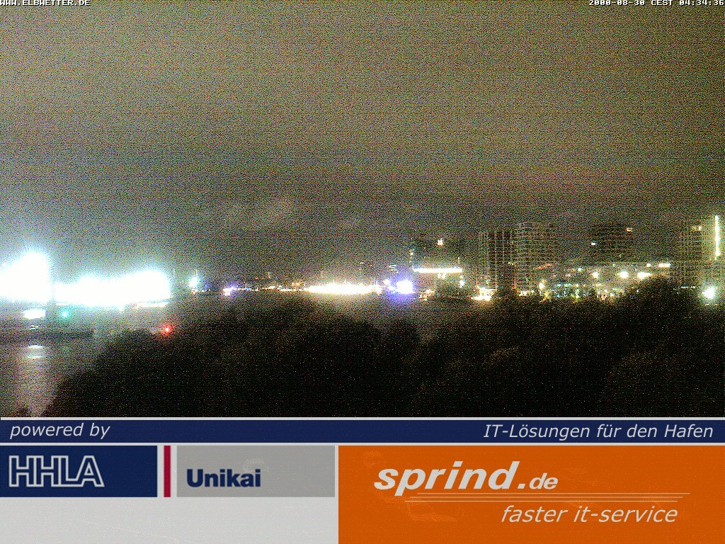 Archived image Webcam Hamburg Cruise Center