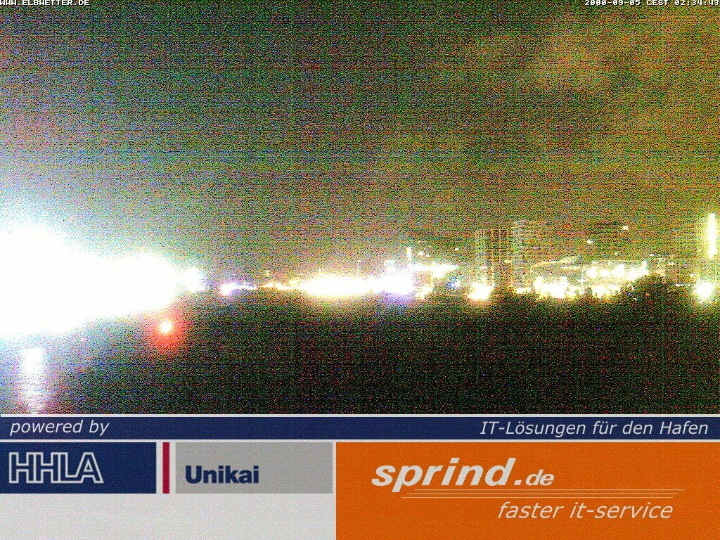 Archived image Webcam Hamburg Cruise Center