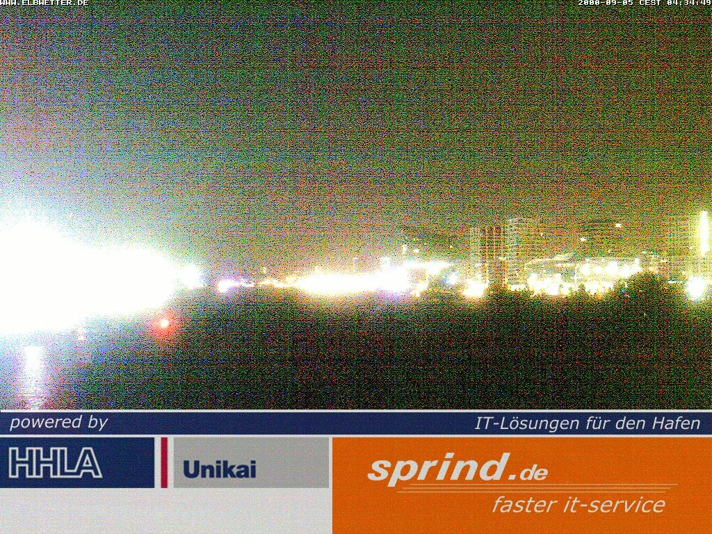 Archived image Webcam Hamburg Cruise Center