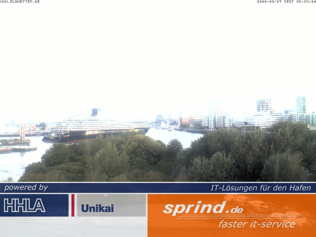 Archiv Foto Webcam Hamburg: Cruise Center Hafencity