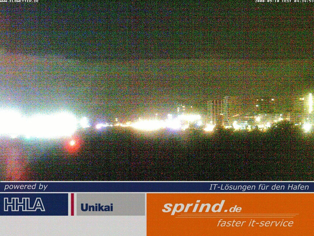 Archived image Webcam Hamburg Cruise Center