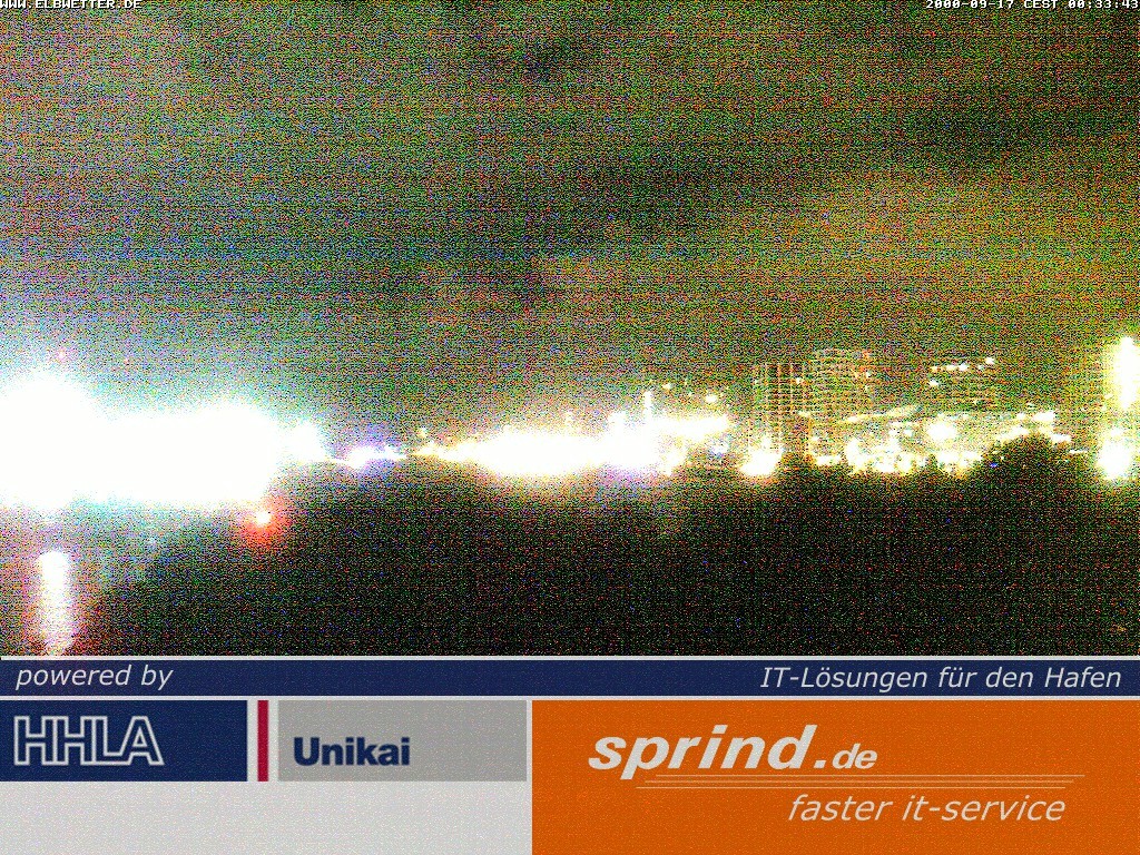 Archived image Webcam Hamburg Cruise Center
